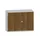 Kantoorkast 770x1000x430mm Decor Romp Lichtgrijs Decor Front Noten