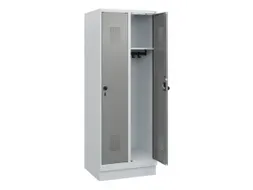 schoollocker,HxBxD 1630x600x500mm,2vak,vak B 300mm,draaigrendel,sokkel