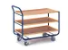 tafelwagen,draagverm. 150kg,3xhouten kist,laadvl. LxB 1000x575mm