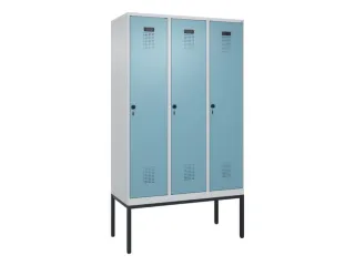 locker,HxBxD 2120x1200x500mm,3vak,vak B 400mm,draaigrendel - 2
