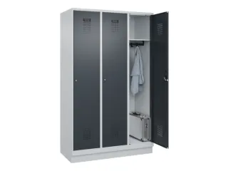 locker,HxBxD 1950x1200x500mm,3vak,vak B 400mm,cil.-slot,sokkel - 1