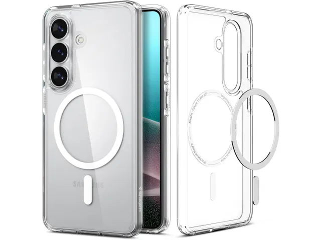 Ultra Hybrid MagFit Samsung Galaxy S26 Plus Hoesje MagSafe Clear Wit