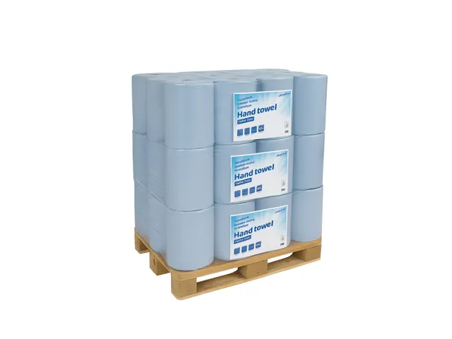 Handdoekrol Matic 2-laags 21cmx150m blauw Pallet
