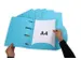 Smartfolder geperforeerde opbergmappen A4 blauw 6 stuks