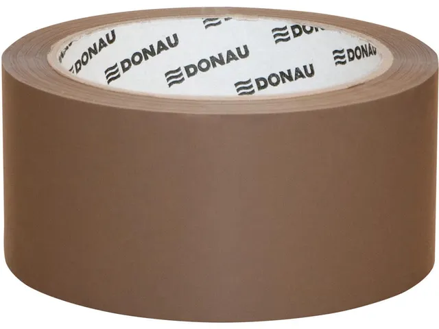 Donau verpakkingstape PP Hot-Melt 48mmx66m 50 micron bruin