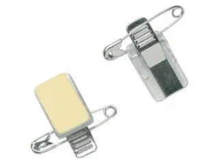 Clip met speld Europel zelfklevend voor badges - 1