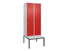 locker voor scheiding van kleding,HxBxD 2120x800x815mm,2vak