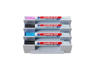 MATTE Glasbord markerhouder magnetisch voor 4 markers Chilly Lake lich - 2