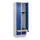 locker met bank,HxBxD 1950x600x815mm,2vak,vak B 300mm,draaigrendel
