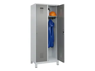 locker,HxBxD 1950x800x500mm,2vak,vak B 400mm,cil.-slot,voeten - 1