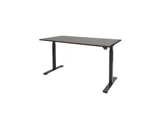 Dextro Basic Zit-sta Bureau Elektrisch 180x90 Logan Eiken 25mm Zwart - 1
