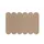 Akoestische PET-vilt ovale stroken beige 30x120cm 6 stuks