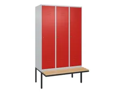 locker voor scheiding van kleding,HxBxD 2120x1200x815mm,3vak