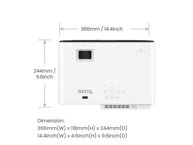 BenQ X500i, 2200 ANSI lumens, DLP, UHD 4K (3840x2160), 600000:1, 16:9,