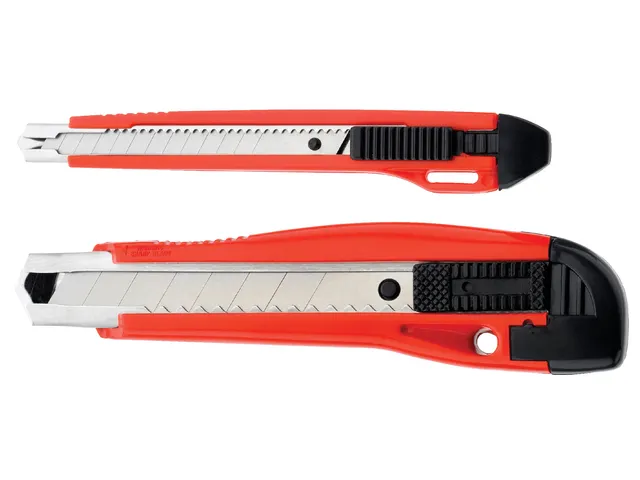 Cutter Westcott Premium 9mm curseur coulissant rouge