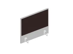 baliepaneel,v. bureau,aanbouw links,B 600mm,MP-lichtgrijs,BN2036-bruin