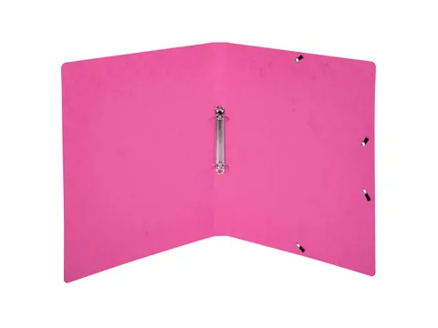 Ringmap Elastatiek glans karton 2R 15mm roze