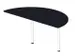 aanbouwtafel,i.h.v.,HxBxD 720-840x1600x800mm,halfrond,CC-zwart