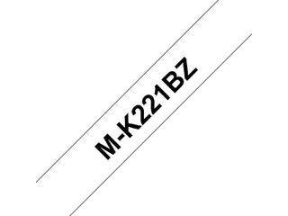 Labeltape Brother P-Touch M-K221BZ 9Mm Zwart Op Wit - 1