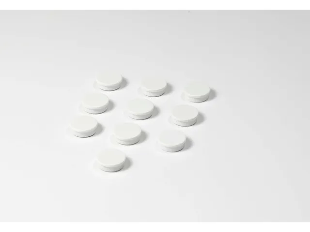 Memomagneten Smit Visual Rond 25mm Wit 10 stuks