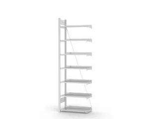 dossierstelling,aanbouwveld,HxBxD 2350x760x335mm,vaklast 60kg - 2