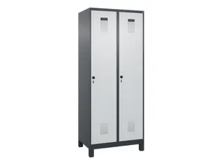 locker,HxBxD 1950x800x500mm,2vak,vak B 400mm,draaigrendel,voeten - 3