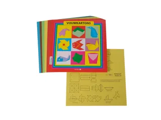Vouwkarton vierkant 20x20cm 120gram assorti 40 vel - 4