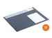 Sous-main calendrier 650x480mm avec couverture PP bleu