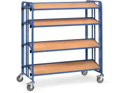 Bakkenwagens 2891 300kg 4 Etages Hout Ral5007