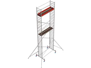 rolsteiger,werk H 9,4m,steiger H 8,5m,platform BxD 2500x750mm - 1