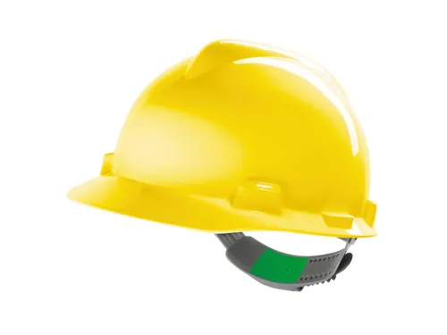 MSA V-Gard veiligheidshelm met Push-Key binnenwerk Geel