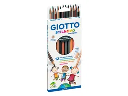 Kleurpotlood Giotto Stilnovo Skin Tones set à 12 kleuren