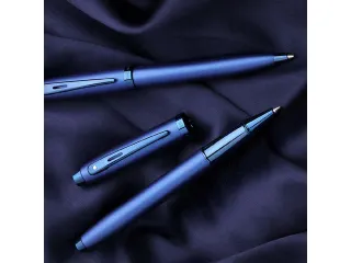 Balpen Sheaffer 100 E9371 Satin blue PVD blue - 8