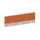baliepaneel bureau aanbouw achter MP-lichtgrijs BN3012-oranje 1400mm