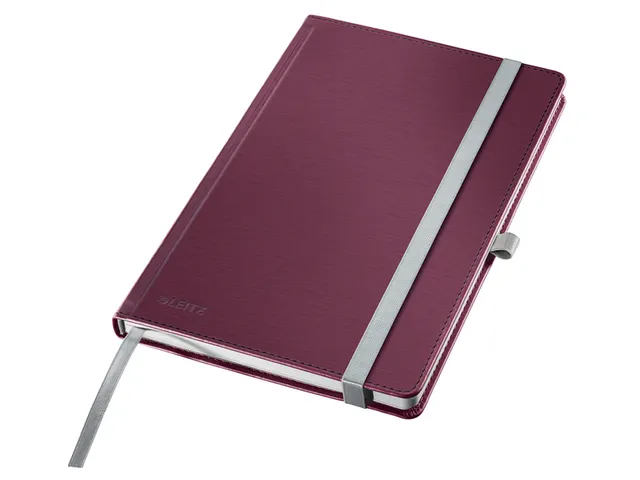 Carnet de notes Leitz Style A5 ligné 160 pages 100g rouge