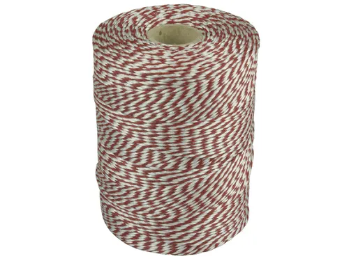 Touw Muller katoen 180 meter rood/wit