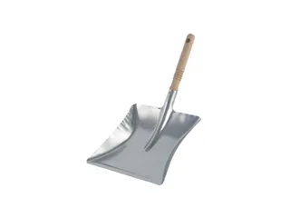 Stofblik Cleaninq verzinkt houten steel 23x21 cm - 1
