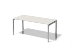 In hoogte verstelbaar bureau,HxBxD 650-850x1800x800mm,blad grijswit