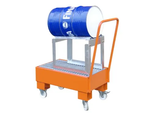 verrijdbare opvangbak,v. 1x60l vat,opvangvol. 61l,HxBxD 1075x500x940mm