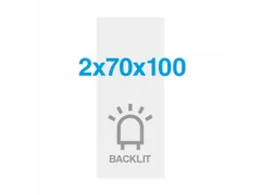 Poster Print 70x200cm Backlit 275g/m² Satijnen Oppervlak