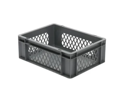 Euronorm-Stapelbak 13l H X L X B 145x400x300mm Grijs