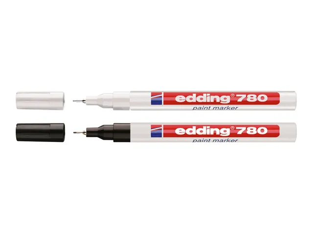 Viltstift edding 780 lakmarker rond zwart 0.8mm