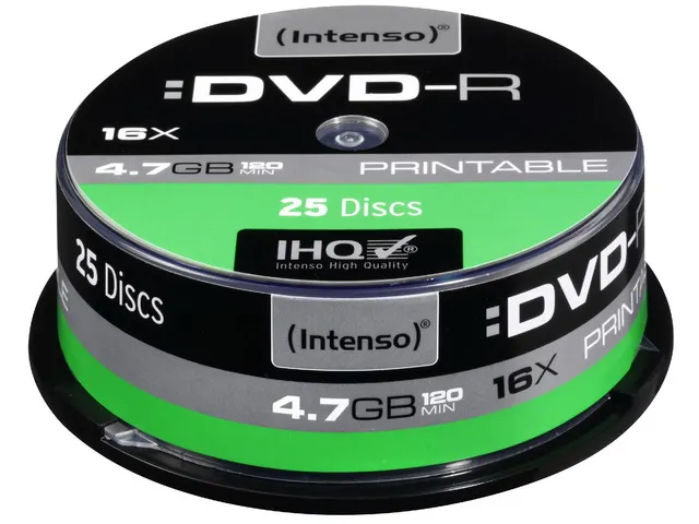 Intenso 4801154 DVD-R disc 4.7 GB 25 Stuks
