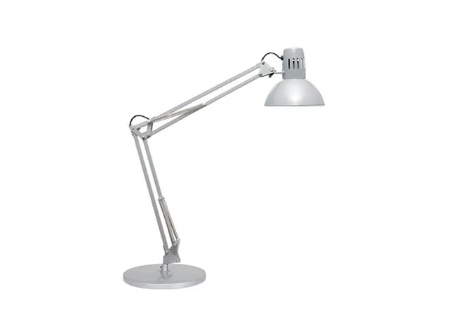 Bureaulamp MAUL Study voet excl.LED lamp E27 zilver