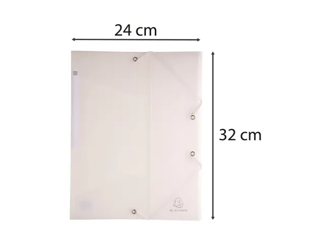 Chromaline 3-Kleps Elastomap, A4, PP, Wit Transparant