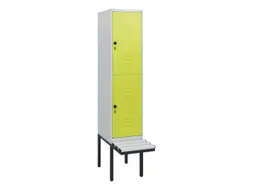 Dubbeldekse dekenkist,HxBxD 1950x400x815mm,1x2vak.,vak B 400mm