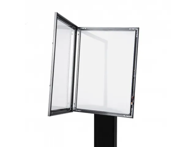 Menustandaard LED Verlicht Zwart 4xA4