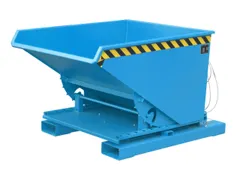 3-zijdig Kantelende Kiepbak 0.60m³ Hxbxd 890x1010x1260mm Blauw