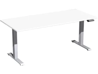 Elektrisch ihv bureau,HxBxD 730-1230x1800x800mm,blad wit - 1