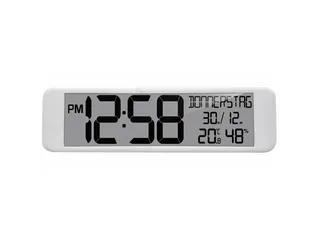 Digitale wandklok Technoline WS 8120 440x120x30mm wit XXL - 1